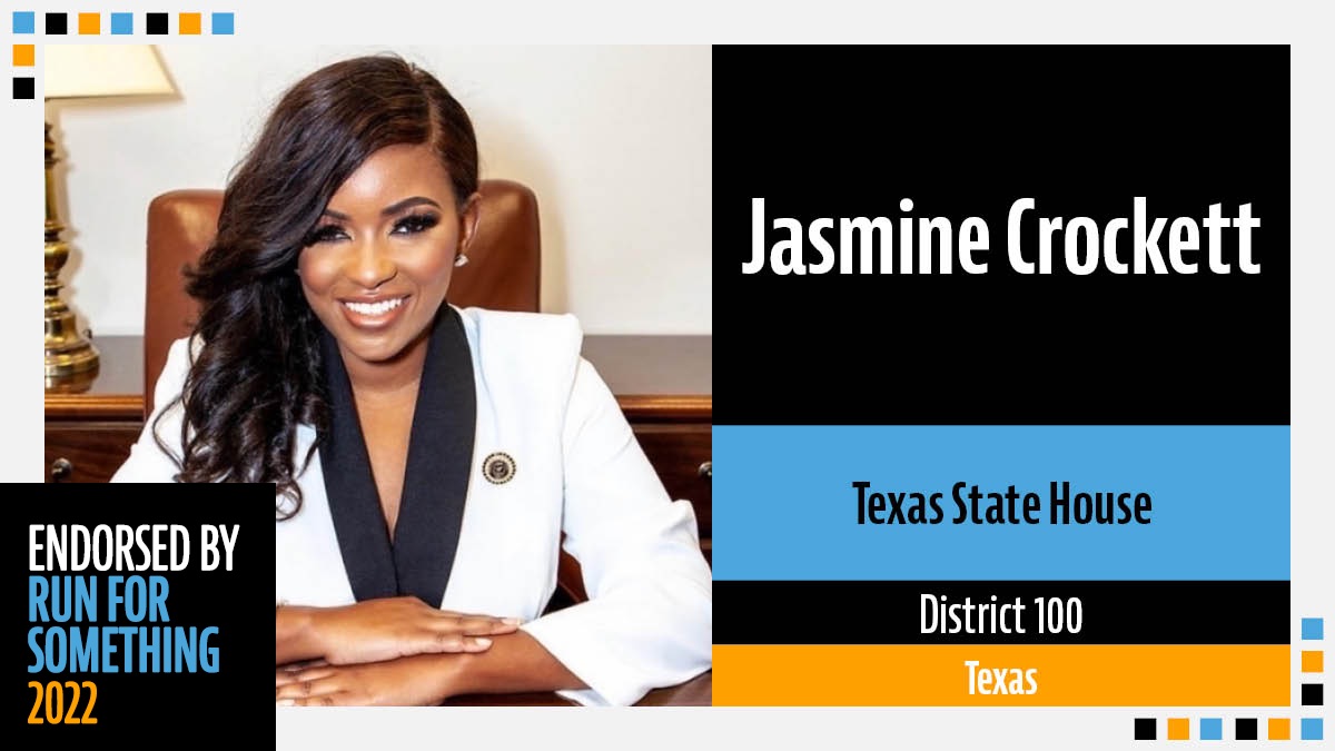 Jasmine Crockett Run For Something